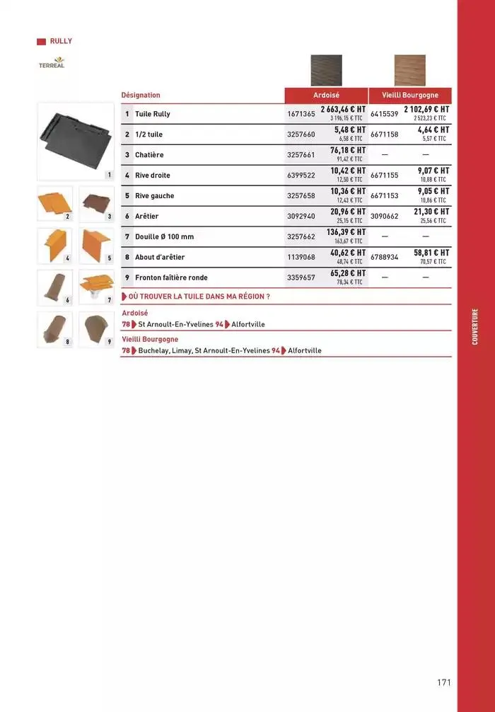 Matériaux 2025 du 1 janvier au 31 décembre 2025 - Catalogue page 171
