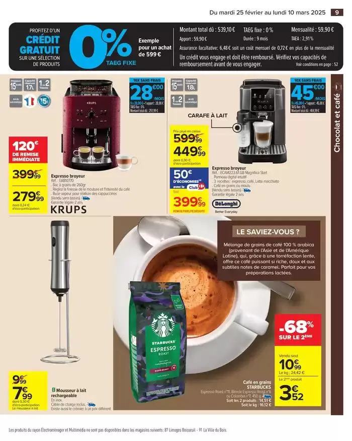 -50% SUR LE 2ÈME - CHOCOLAT ET CAFÉ du 25 février au 10 mars 2025 - Catalogue page 11