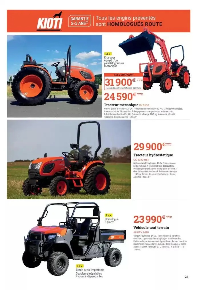 Catalogue spécial motoculture du 20 février au 28 juin 2025 - Catalogue page 21