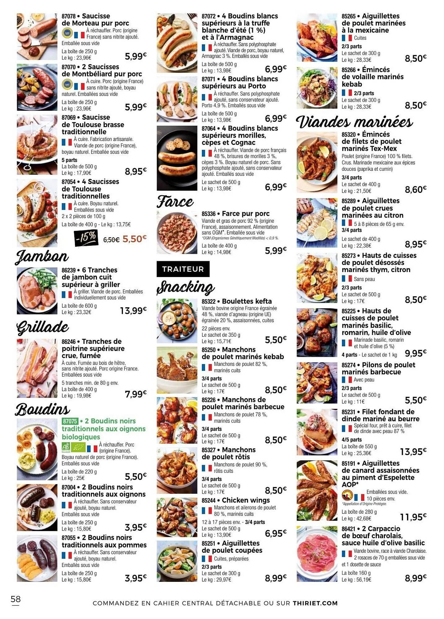 Catalogue Thiriet du 1 janvier au 30 janvier 2026 - Catalogue page 58