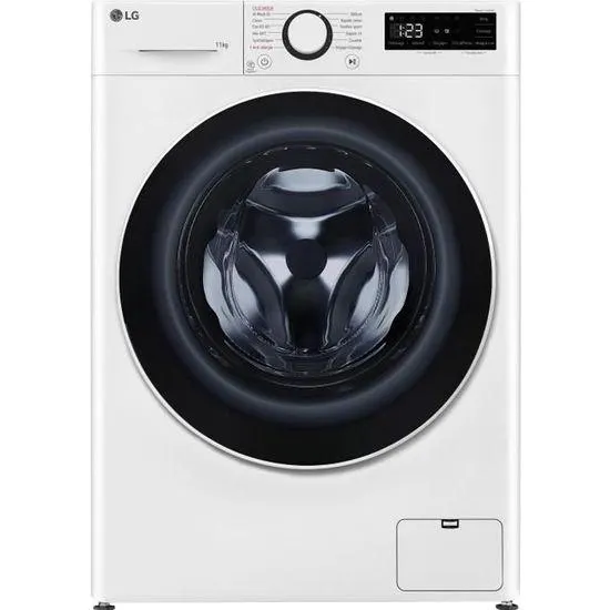 Lave linge hublot LG F14R50WHS - 11Kg - 1400trs/min - Fin différée - 71dB - Classe A - Blanc