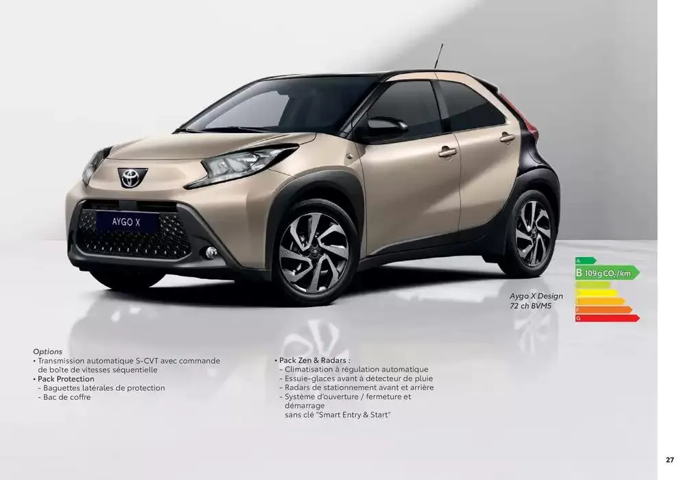 Toyota Aygo X du 6 novembre au 6 novembre 2025 - Catalogue page 27