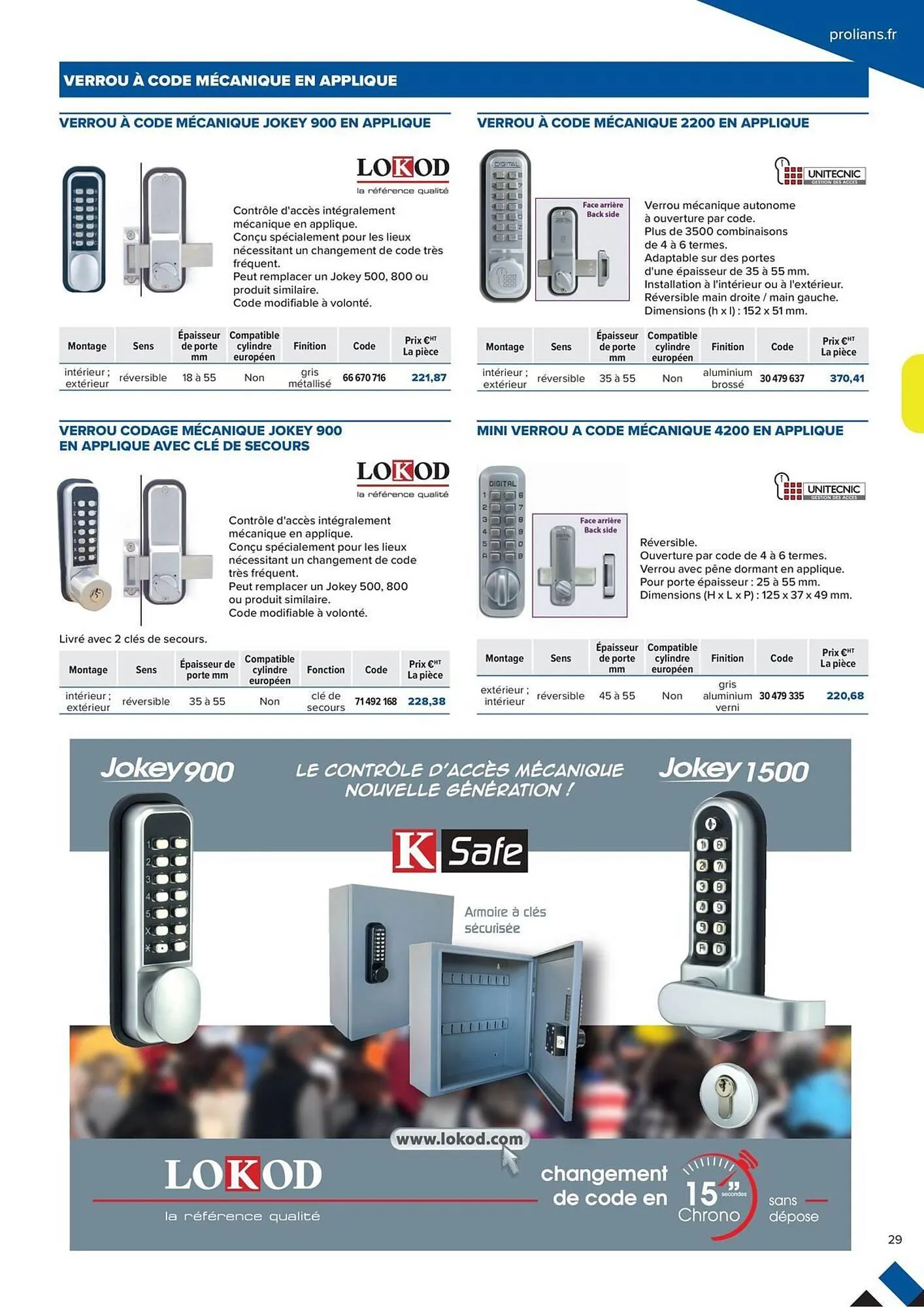 Catalogue Prolians du 2 octobre au 31 décembre 2025 - Catalogue page 29