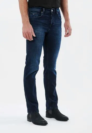 Jean straight bleu homme