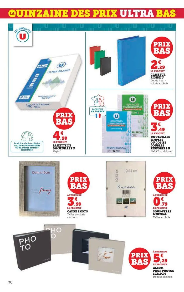 Catalogue SUPER U du 20 août au 1 septembre 2024 - Catalogue page 30
