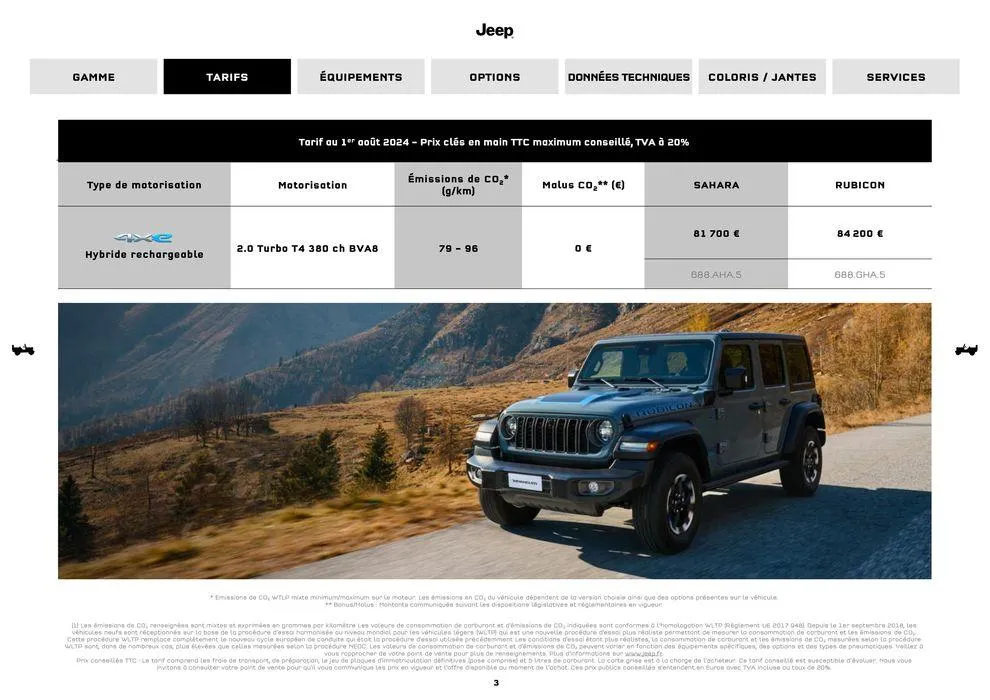 JEEP WRANGLER MY25 du 9 septembre au 31 août 2025 - Catalogue page 3