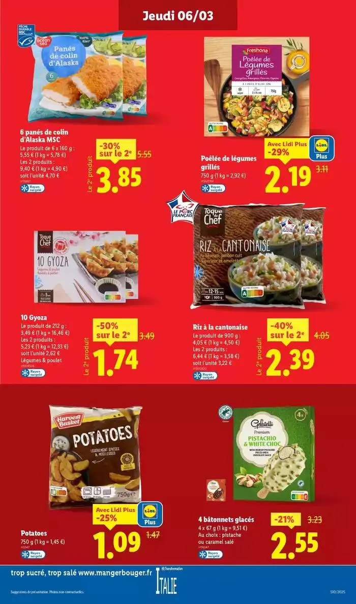 Les bonnes affaires sont chez Lidl ! Découvrez une sélection de produits à petits prix du 6 mars au 12 mars 2025 - Catalogue page 13