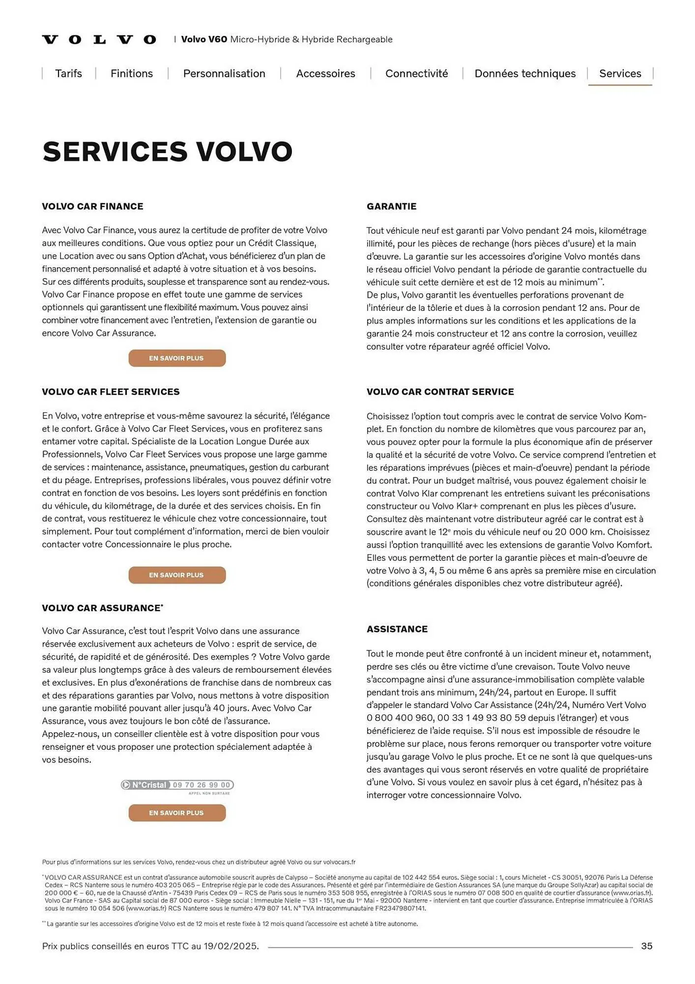 Catalogue VOLVO du 7 janvier au 31 janvier 2027 - Catalogue page 35