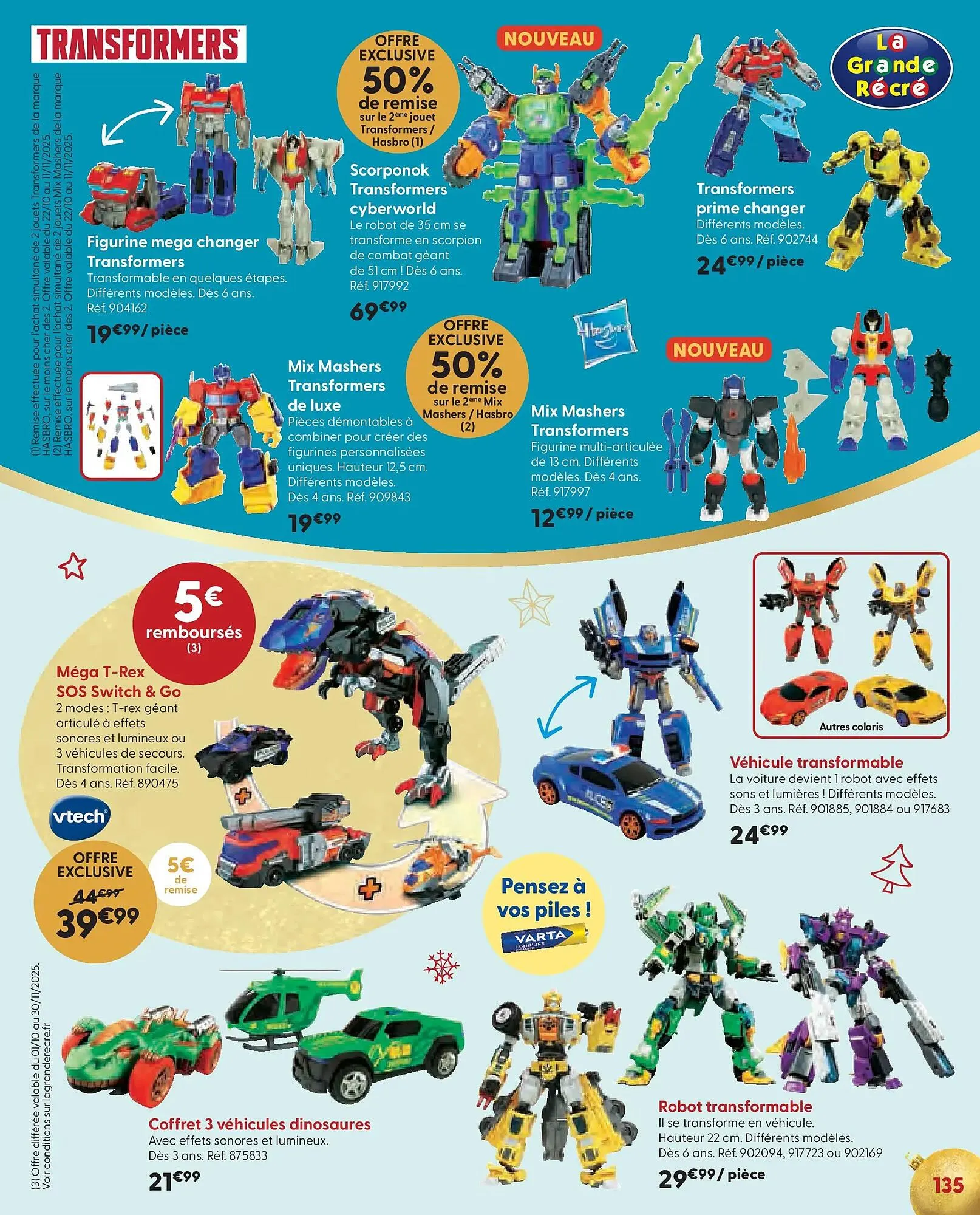 Catalogue La Grande Récré du 15 octobre au 2 décembre 2025 - Catalogue page 135