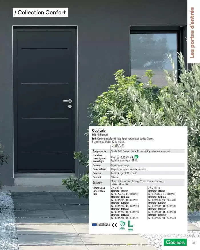 Menuiserie Extérieures 2025 du 1 janvier au 31 décembre 2025 - Catalogue page 17