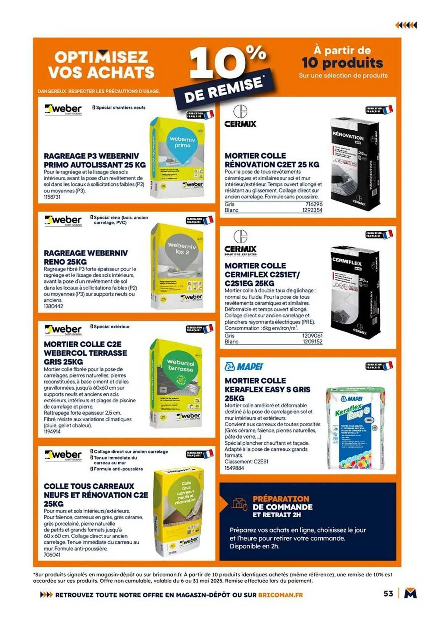 Catalogue Bricoman du 12 mai au 31 mai 2025 - Catalogue page 53