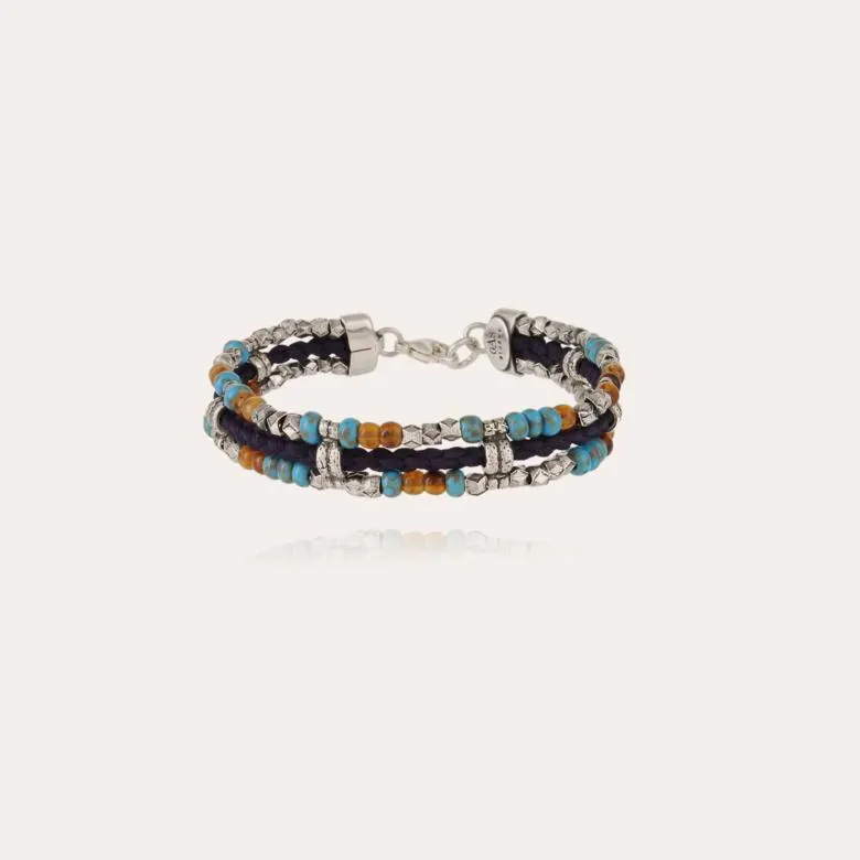 Cielo Triple men bracelet silver