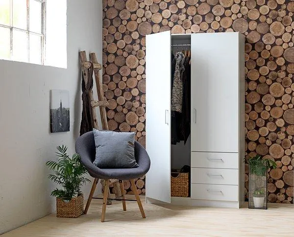 Armario HAGENDRUP 96x176 combi blanco