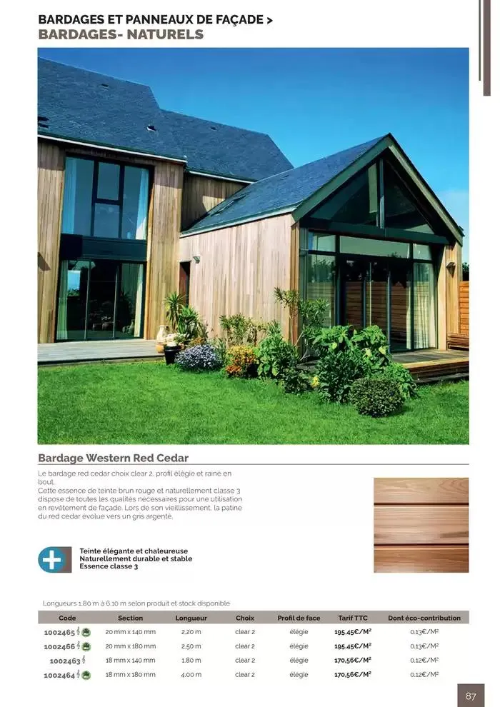 BOIS PANNEAUX 2025 2026 du 30 avril au 31 décembre 2026 - Catalogue page 87