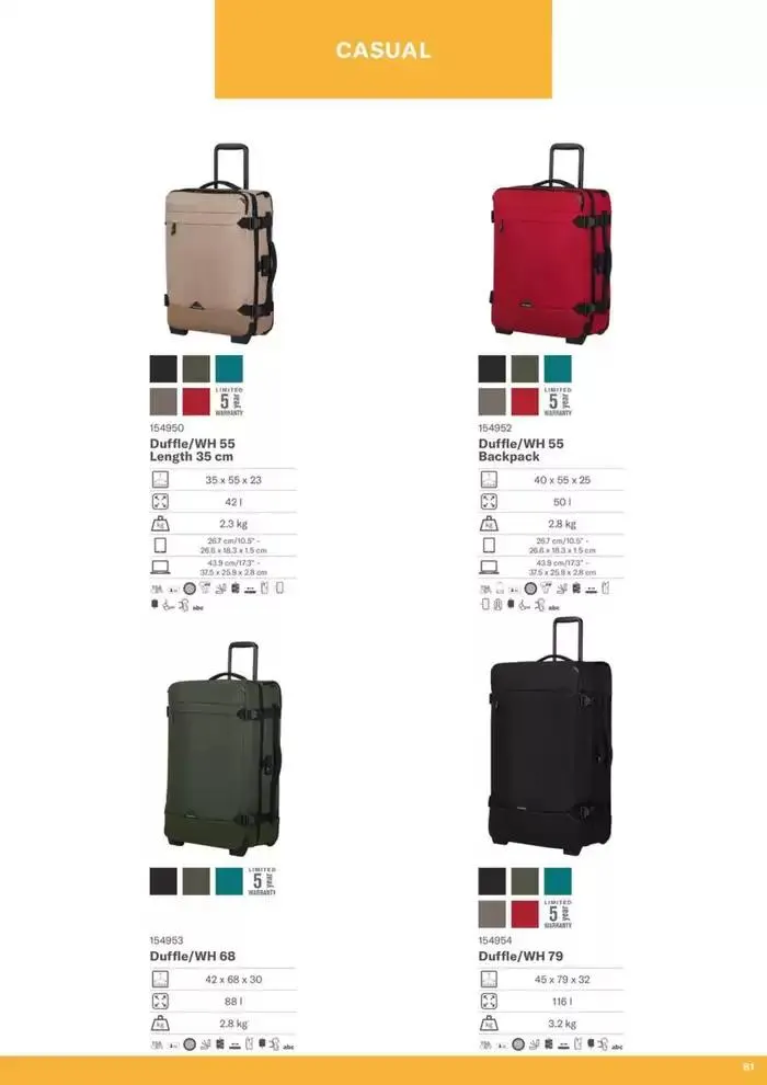 Samsonite Product catalogue 2025 du 23 décembre au 31 décembre 2025 - Catalogue page 169
