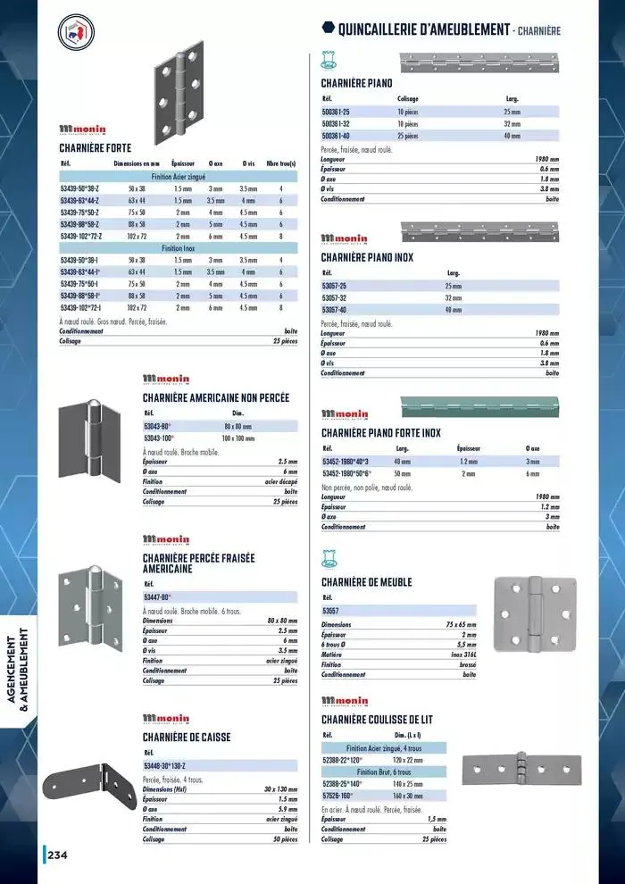 Guide Quincaillerie Serrurerie 2025 - 2026 du 1 avril au 1 avril 2026 - Catalogue page 236