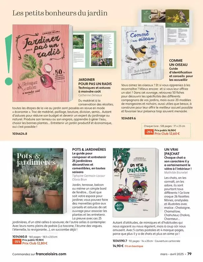 Mars - Avril 2025 du 4 mars au 30 avril 2025 - Catalogue page 79