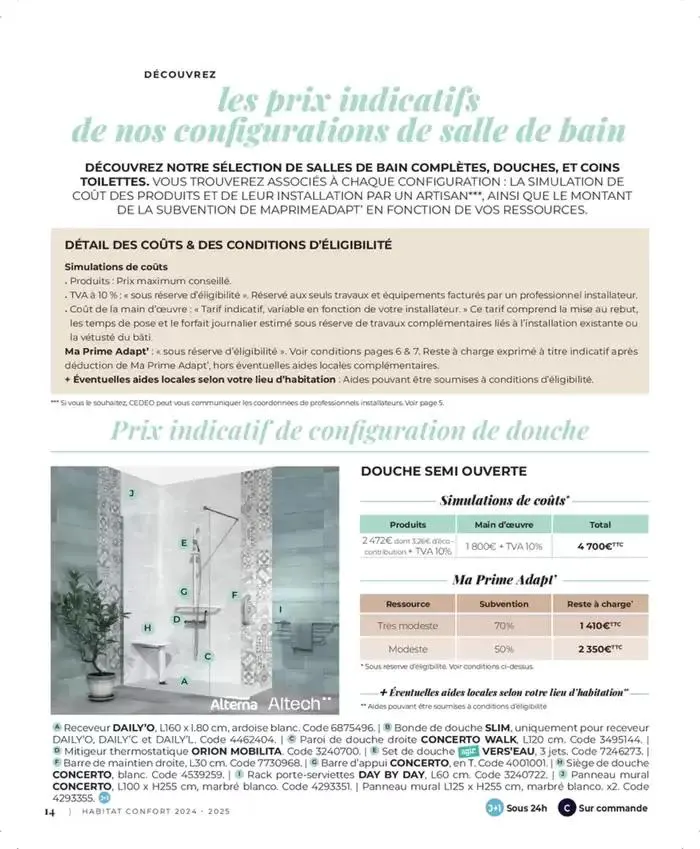 Cedeo Habitat confort du 1 octobre au 31 mai 2025 - Catalogue page 13