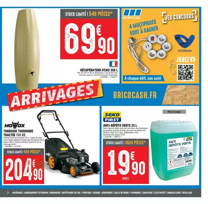 Venez profitez des nouveaux arrivages Brico Cash ! du 28 mars au 10 avril 2025 - Catalogue page 3