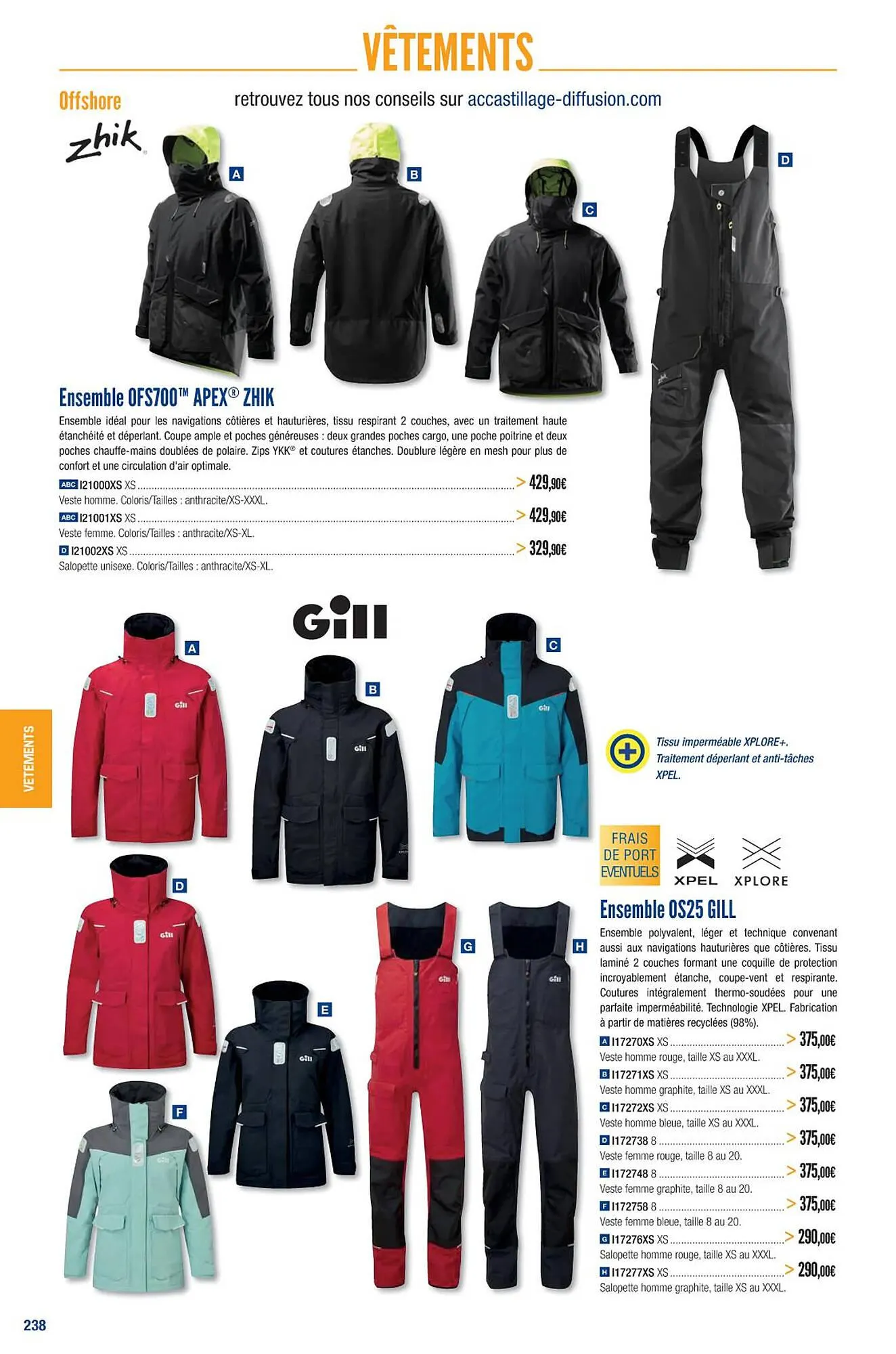 Catalogue Accastillage Diffusion du 1 mars au 31 décembre 2023 - Catalogue page 240