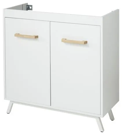 Meuble sous-vasque à poser "Ladoga" - Blanc - l.80 cm - Cooke and Lewis