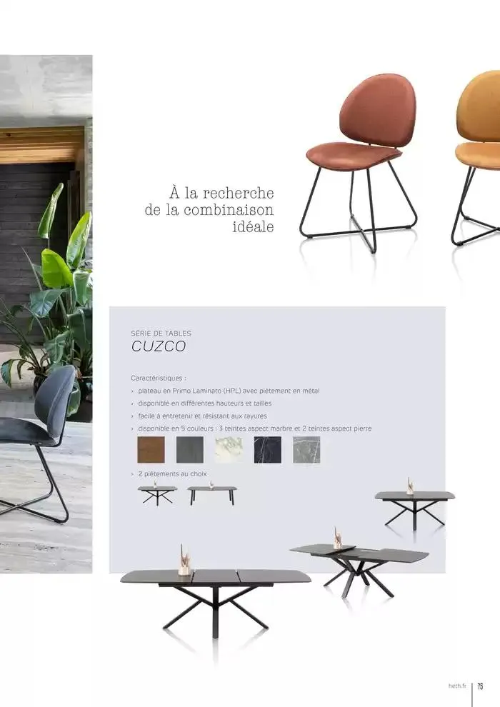 GUIDE D’INSPIRATION & D’ART DE VIVRE 2025 du 1 avril au 31 décembre 2025 - Catalogue page 75