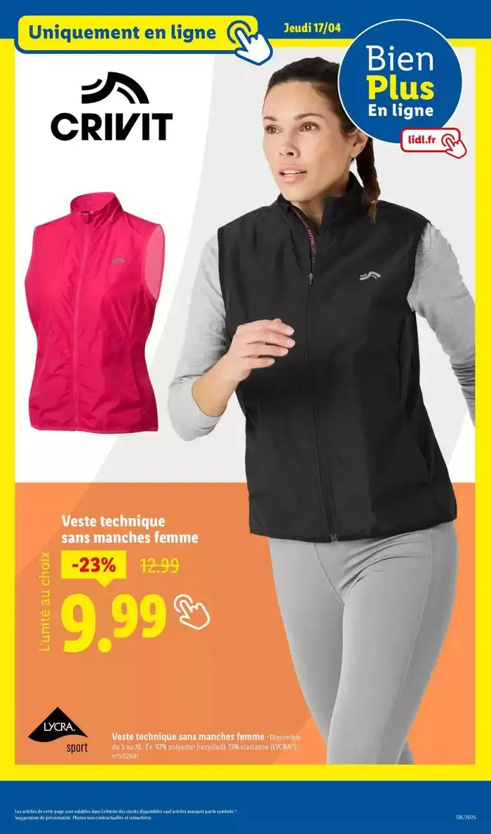 Découvrez la sélection de produits mode et bricolage à prix Lidl ! du 14 avril au 17 avril 2025 - Catalogue page 41