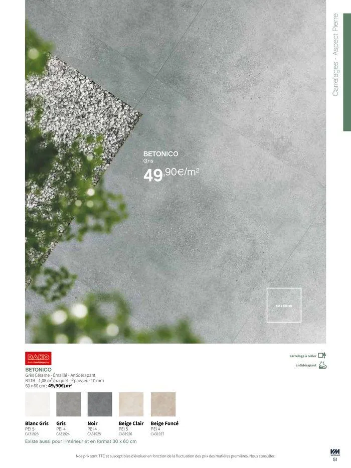 Extériéurs du 14 mars au 20 janvier 2026 - Catalogue page 51