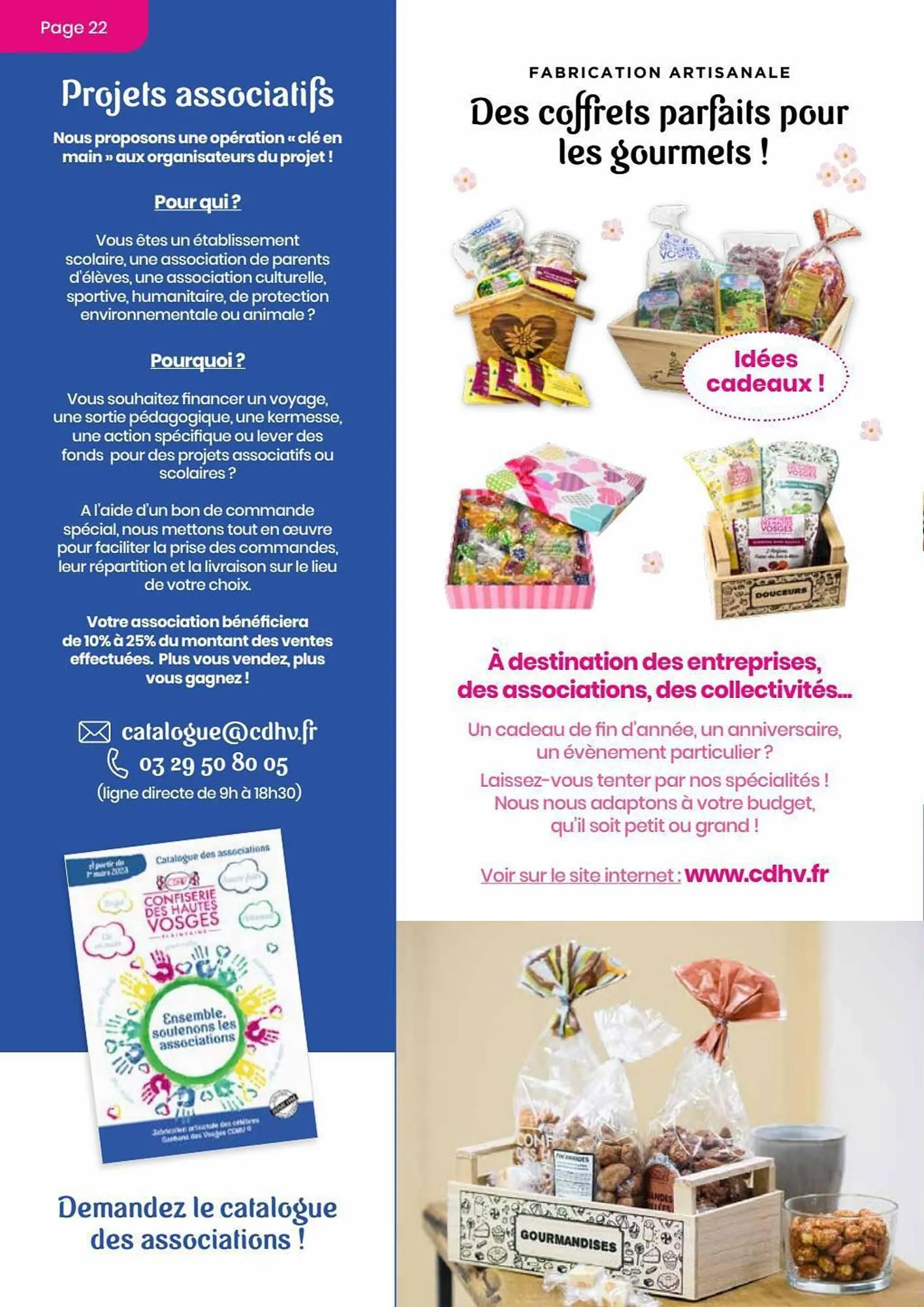 Catalogue Confiserie des Hautes Vosges du 13 juillet au 31 décembre 2023 - Catalogue page 22