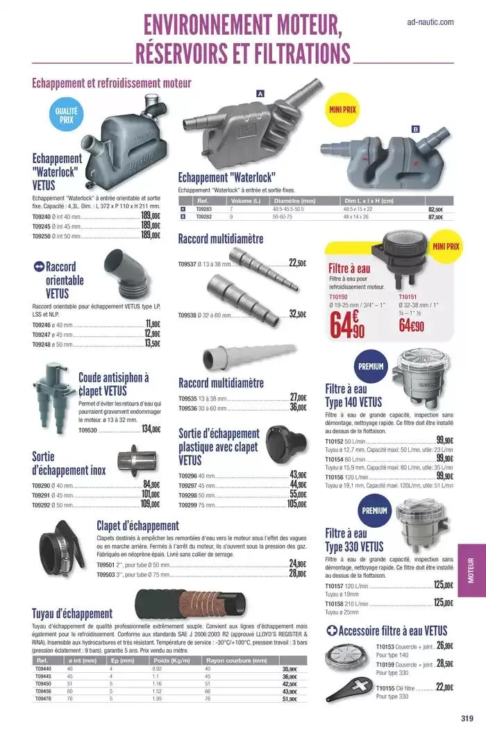 Catalogue Accastillage Diffusion 2025 du 1 janvier au 31 décembre 2025 - Catalogue page 321