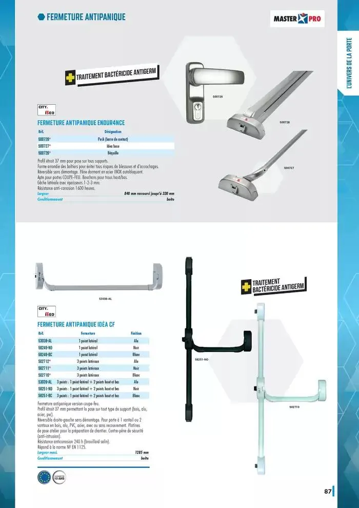 Guide Quincaillerie Serrurerie 2025 - 2026 du 1 avril au 1 avril 2026 - Catalogue page 89