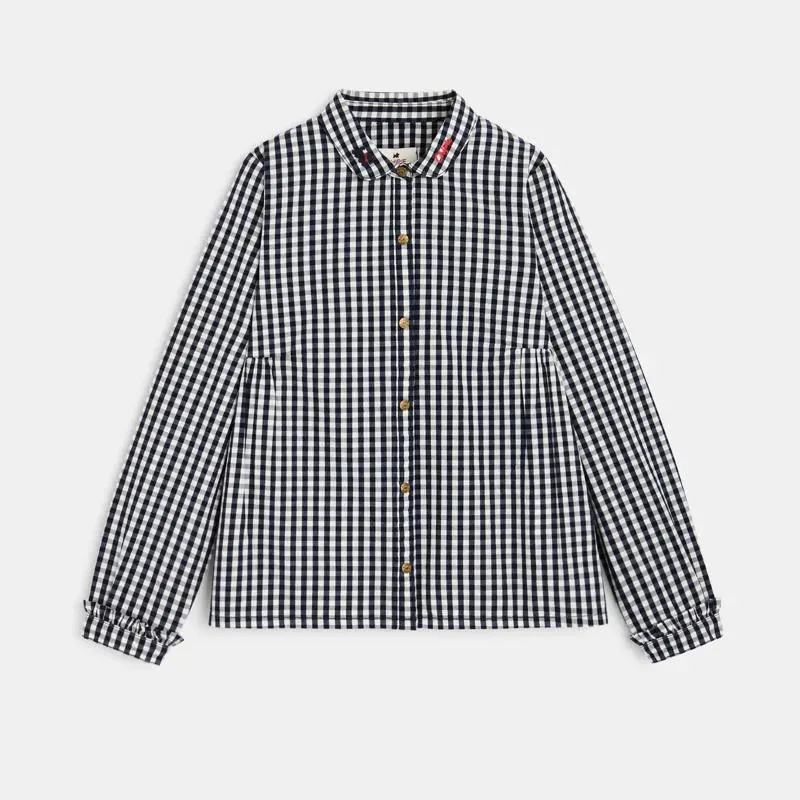 Chemise vichy Chipie bleue fille