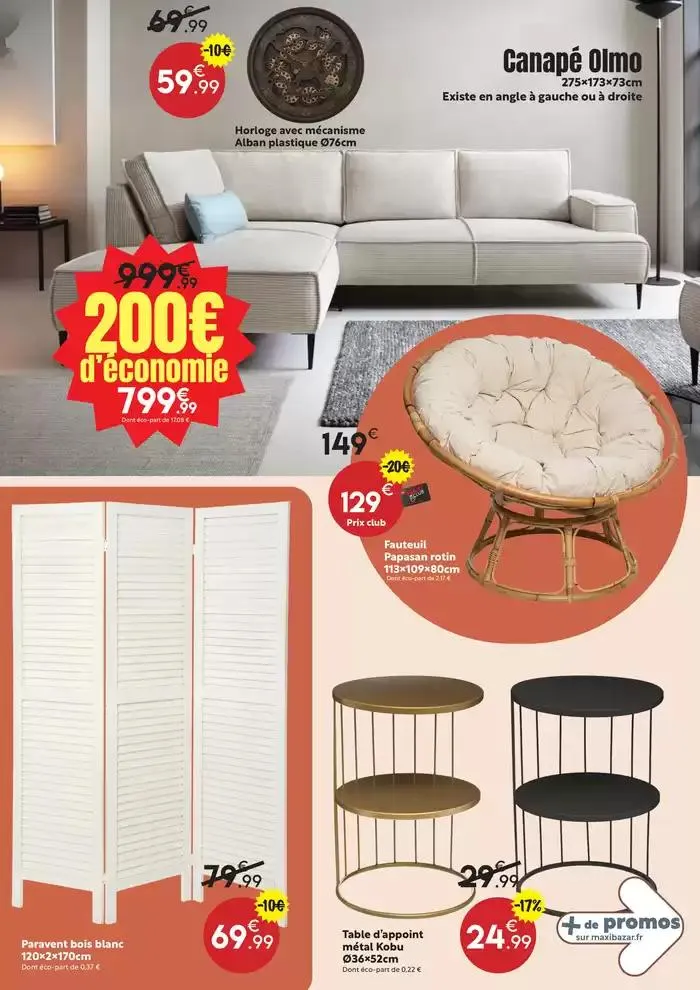 Catalogue mobilier Maxi Bazar du 4 mars au 30 mars 2025 - Catalogue page 8