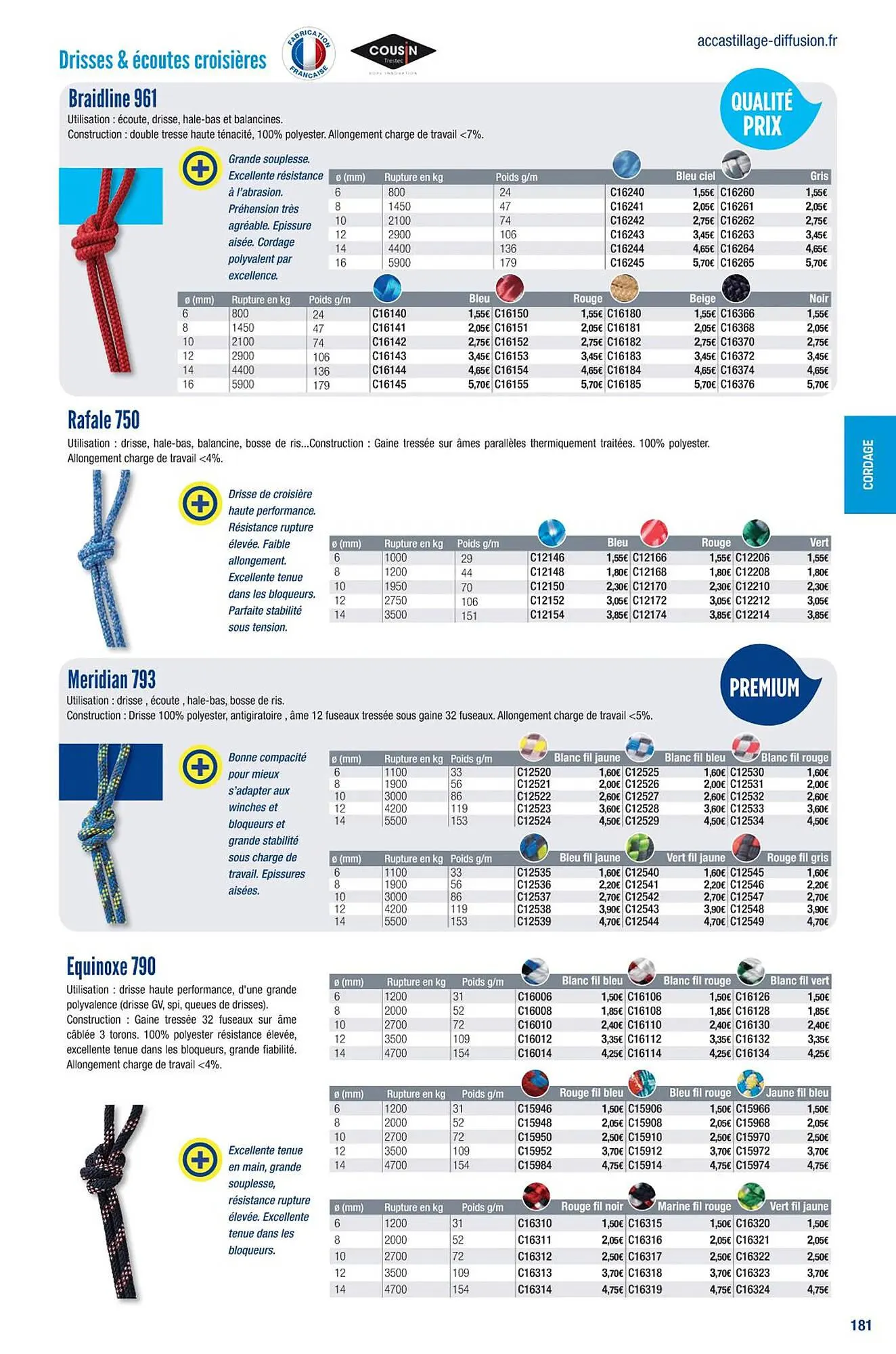 Catalogue Accastillage Diffusion du 1 mars au 31 décembre 2023 - Catalogue page 183