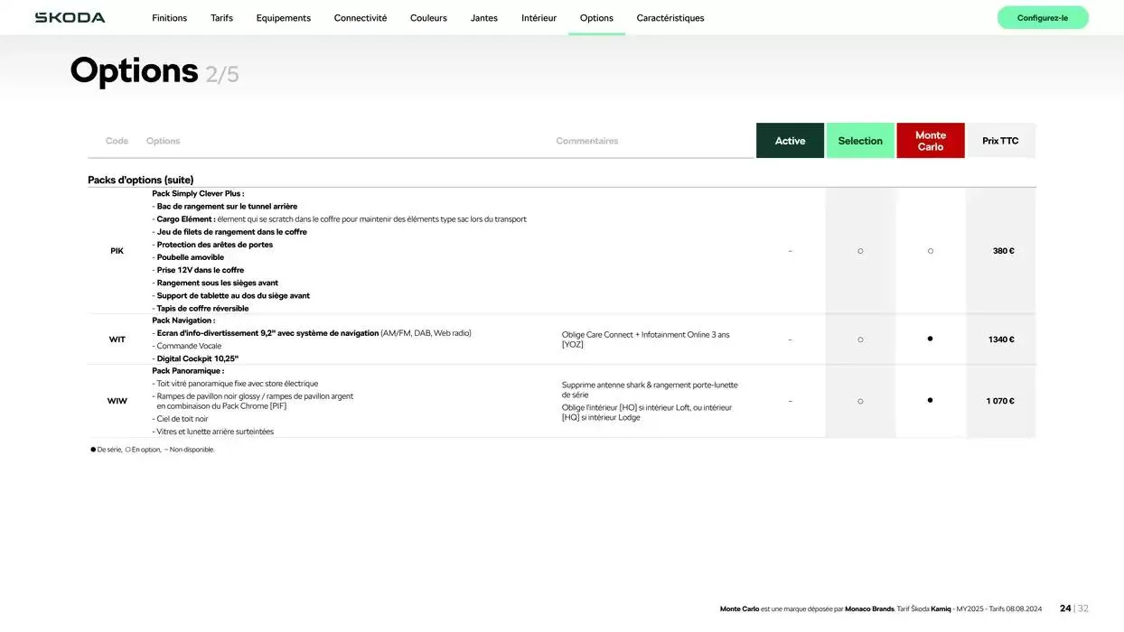 Nouveau Kamiq Selection 1.0 TSI 95ch BVM du 17 octobre au 17 octobre 2025 - Catalogue page 24