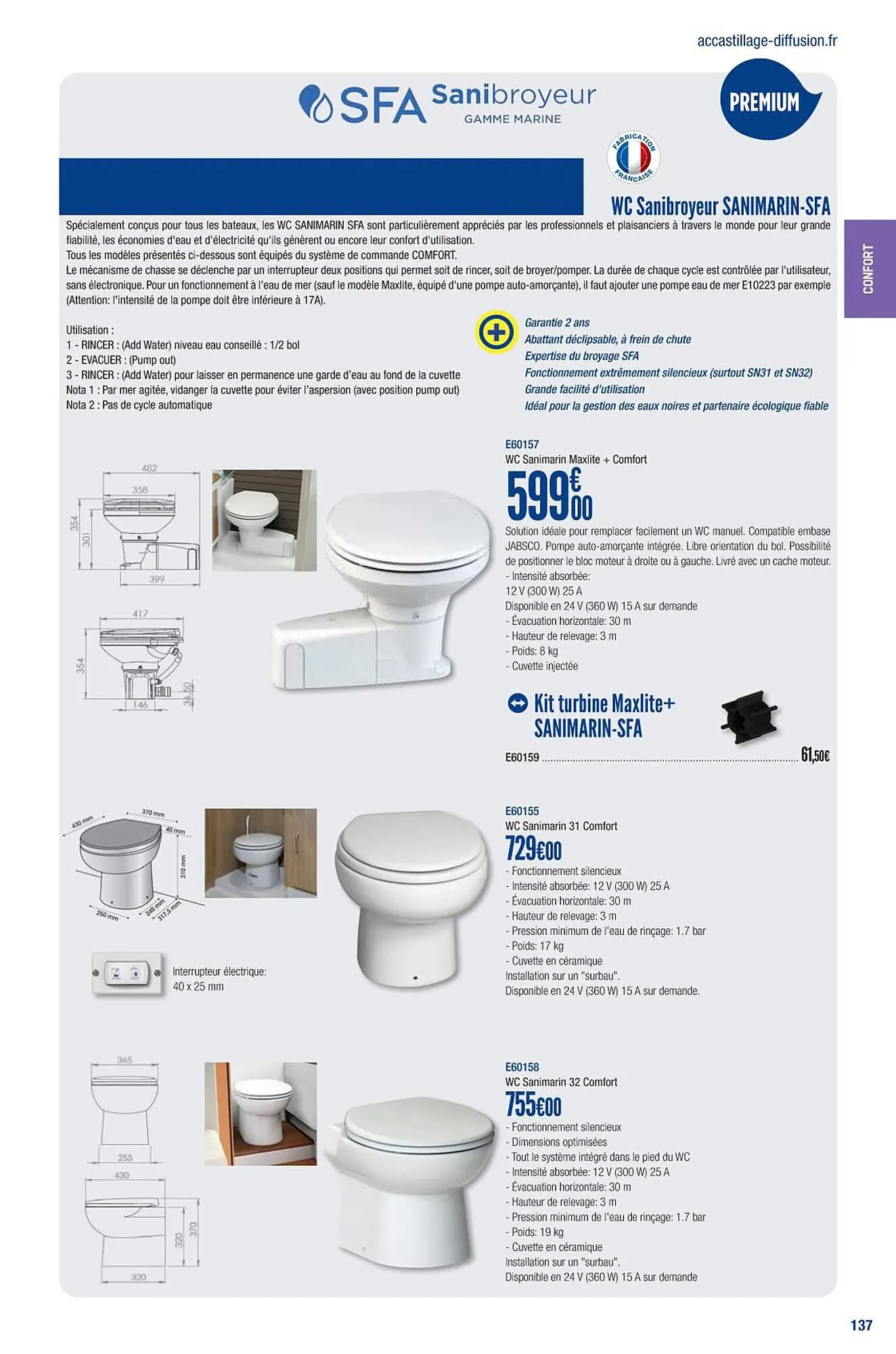 Catalogue Accastillage Diffusion du 1 mars au 31 décembre 2023 - Catalogue page 139