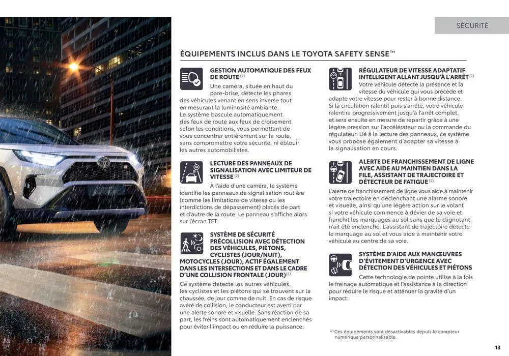 Toyota RAV4  du 2 septembre au 31 août 2025 - Catalogue page 13