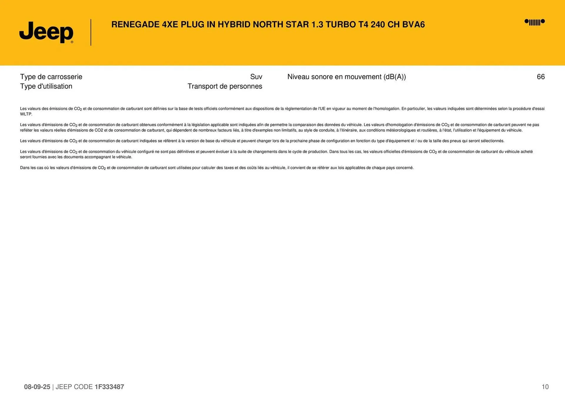 Catalogue Jeep du 8 septembre au 30 septembre 2026 - Catalogue page 10