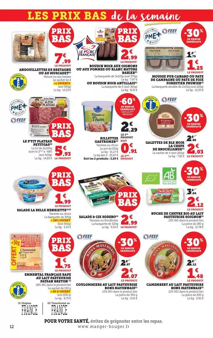 LE MARCHÉ À PRIX BAS ! du 1 avril au 13 avril 2025 - Catalogue page 12