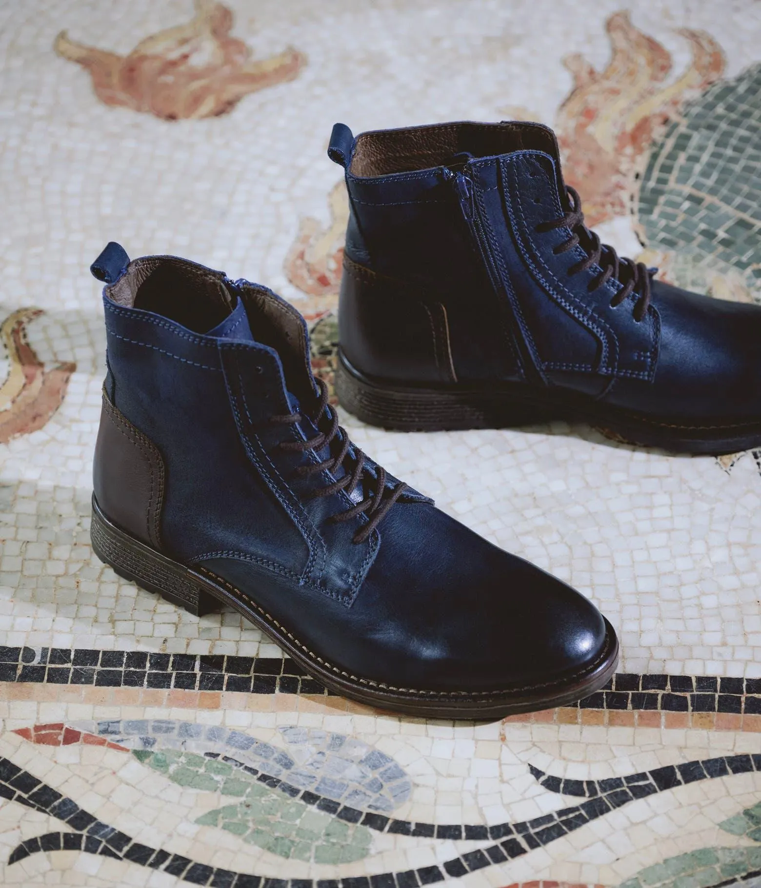 BOOTS STEVEN BLEU MARINE