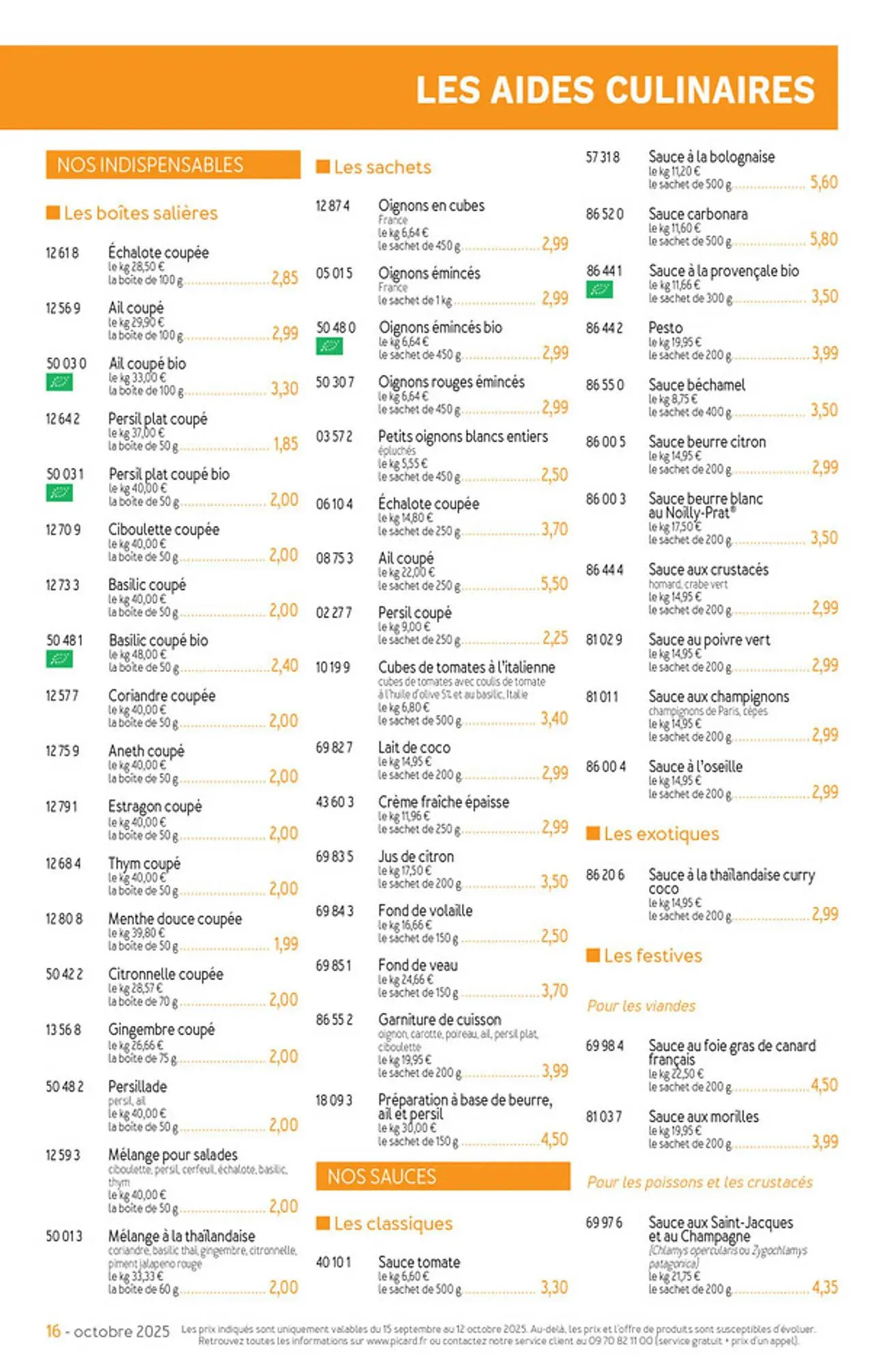 Catalogue Picard du 15 septembre au 16 novembre 2025 - Catalogue page 16
