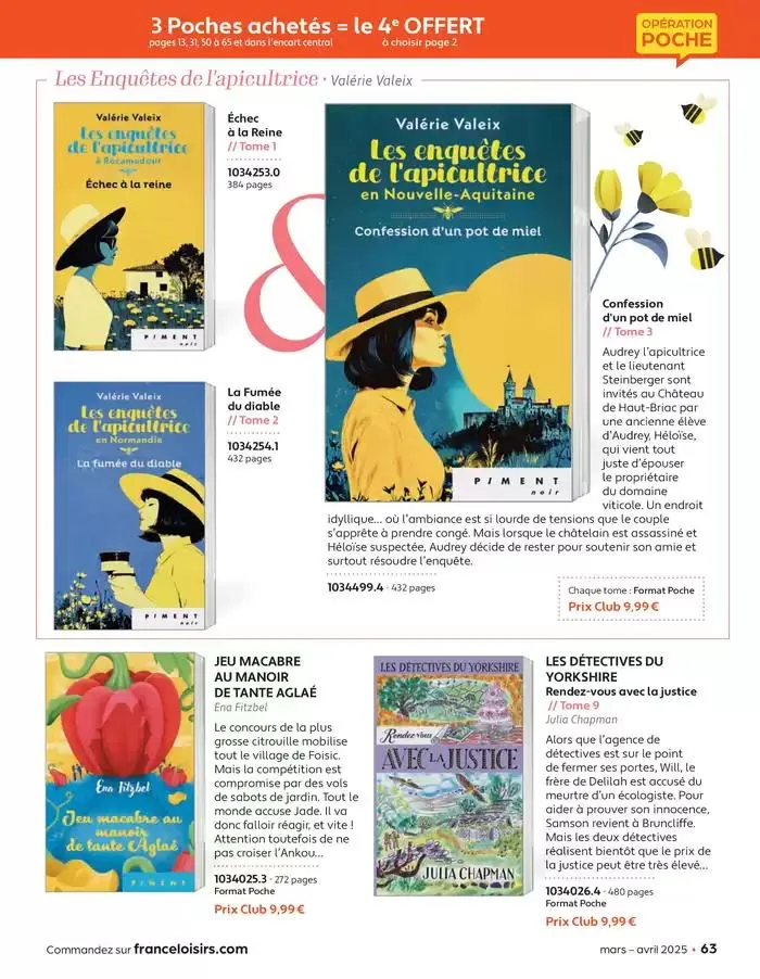 Mars - Avril 2025 du 4 mars au 30 avril 2025 - Catalogue page 63