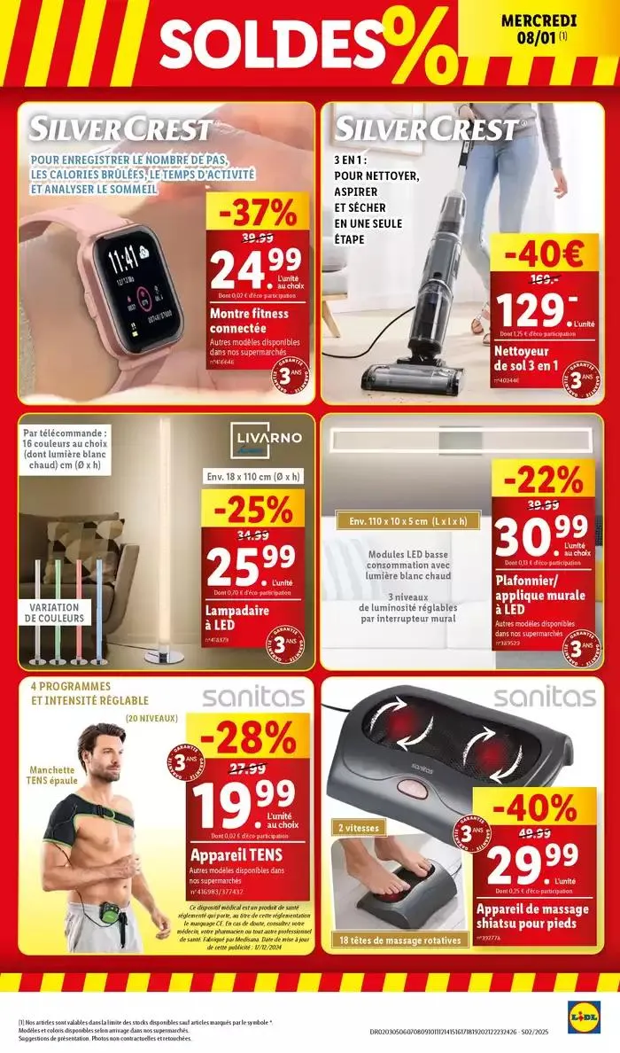 Réveillez le sportif en vous! Atteignez vos objectifs grâce aux affaires de sport Lidl. du 8 janvier au 13 janvier 2025 - Catalogue page 3