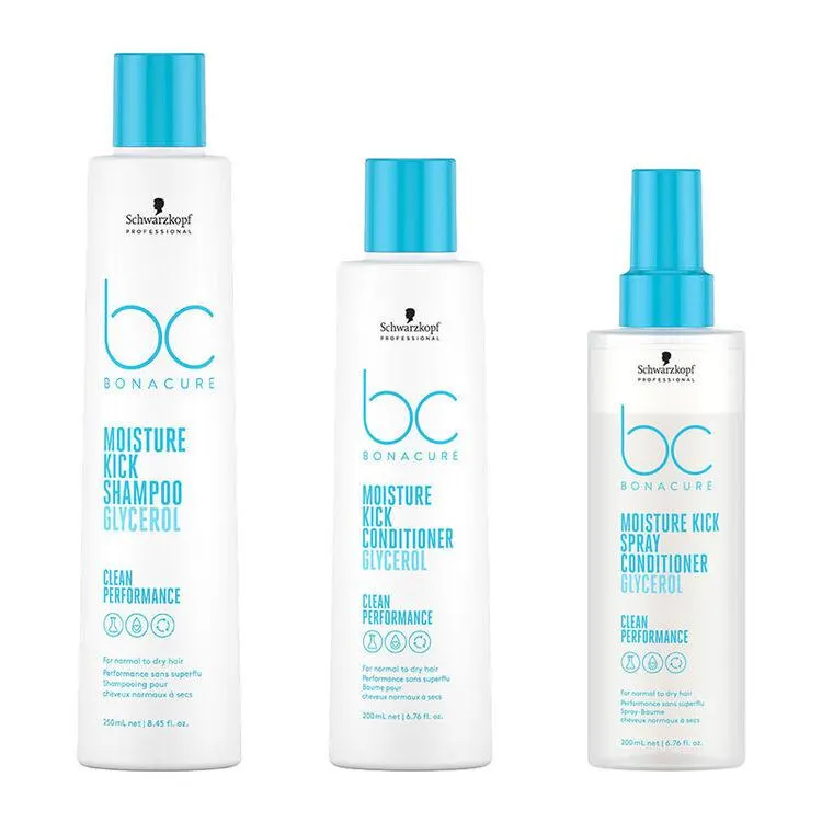 Rituel léger pour cheveux normaux à secs BC Moisture Kick