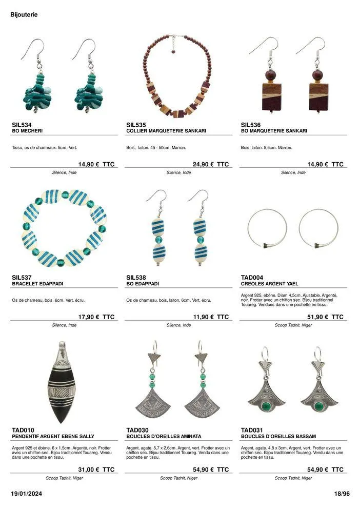 ARTISANAT . DéCORATION . MODE . JOUETS du 9 février au 31 août 2024 - Catalogue page 20