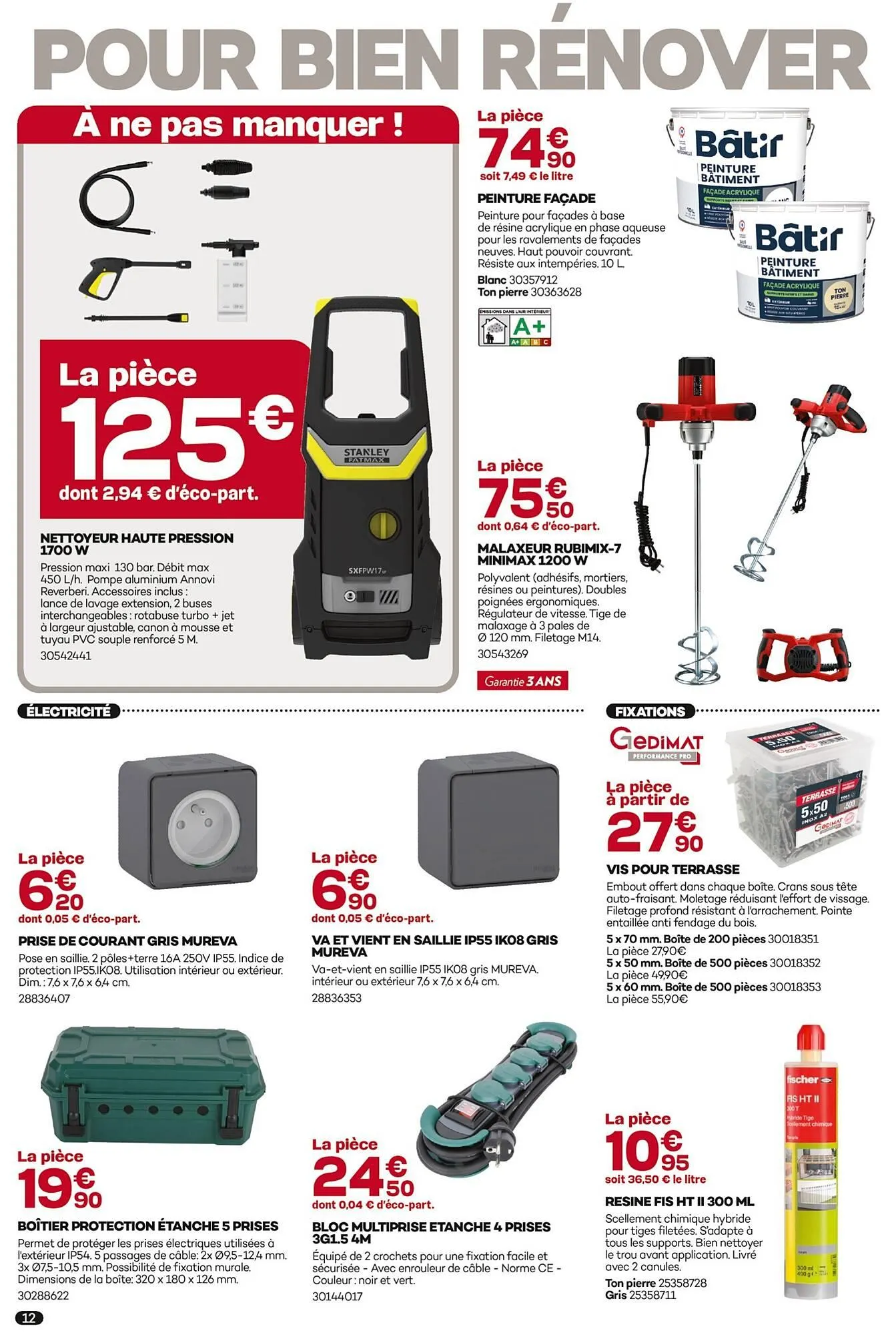 Catalogue Gedimat du 4 mars au 21 mars 2026 - Catalogue page 12