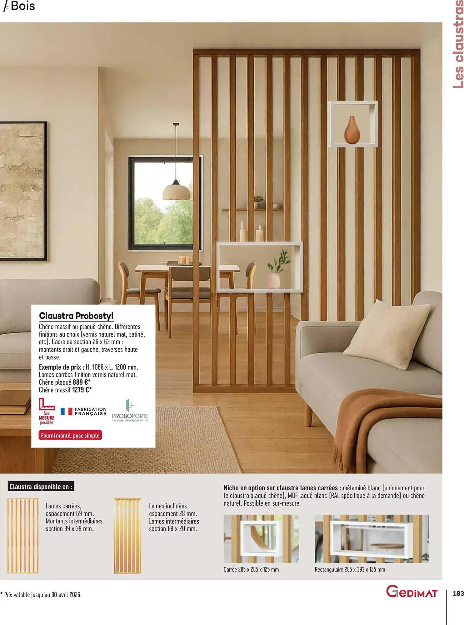 Catalogue Gedimat du 14 avril au 30 avril 2026 - Catalogue page 183