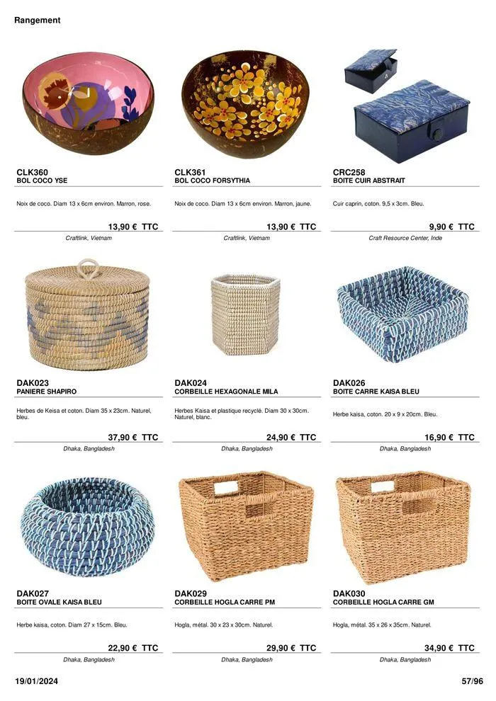 ARTISANAT . DéCORATION . MODE . JOUETS du 9 février au 31 août 2024 - Catalogue page 59