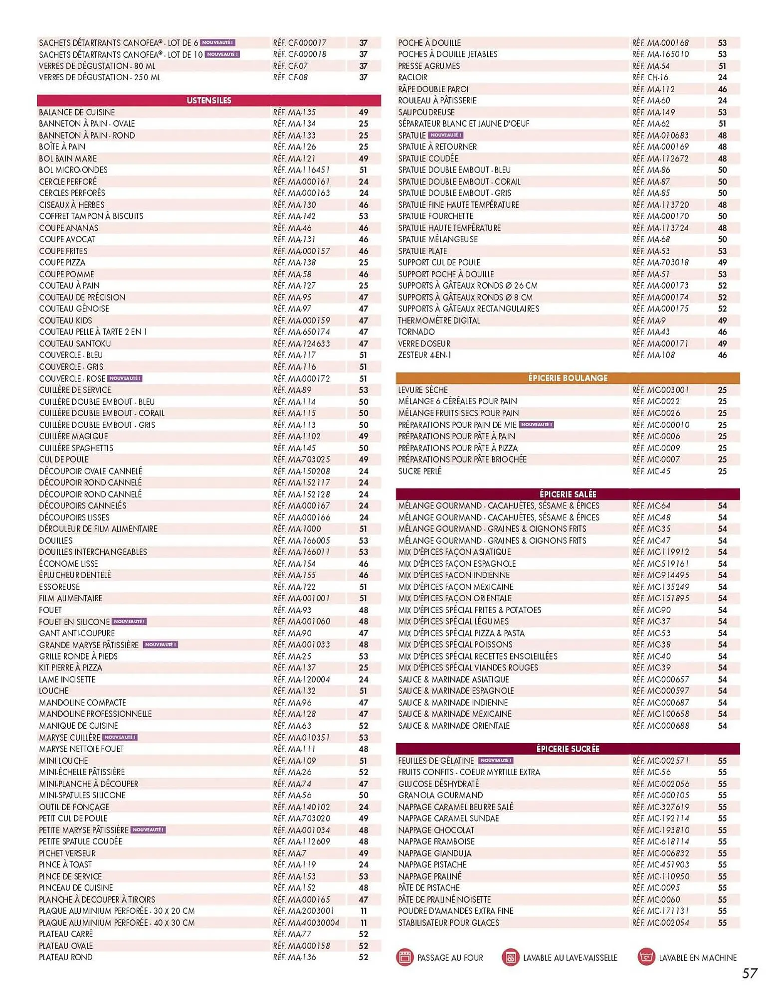 Catalogue Guy Demarle du 31 janvier au 31 août 2025 - Catalogue page 57