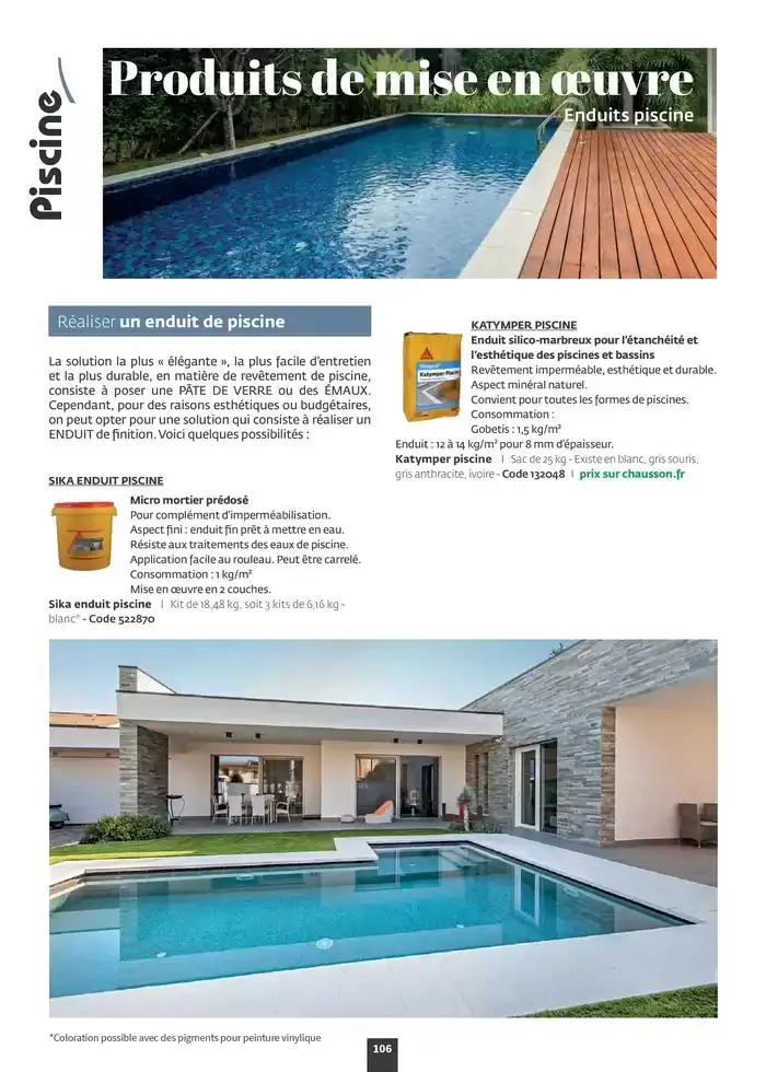 Aménagez votre extérieur SAISON 2025 du 1 janvier au 31 décembre 2025 - Catalogue page 108